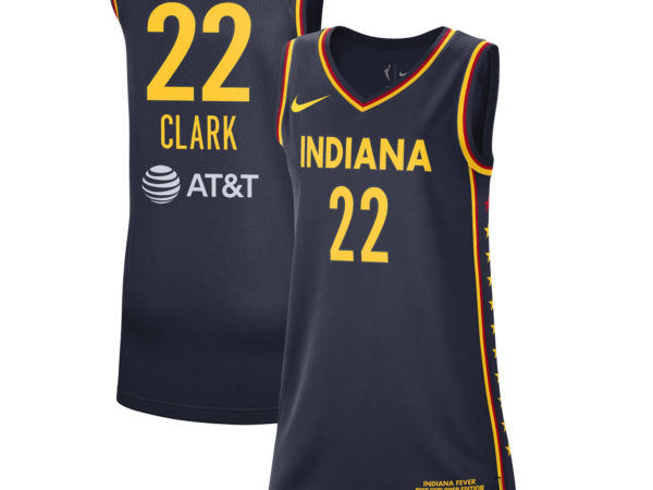 Caitlin Clark Indiana Fever Nike Women's 2024 WNBA Draft Rebel Edition Victory Player Jersey - Navy/Red