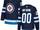 Winnipeg Jets adidas Authentic Custom Jersey - Navy