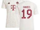 Alphonso Davies Bayern Munich adidas 2023/24 Third Replica Jersey - White