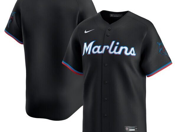 Miami Marlins Nike  Alternate Limited Jersey – Black