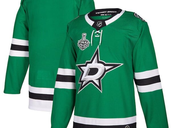 Dallas Stars adidas 2020 Stanley Cup Final Bound Authentic Patch Jersey - Kelly Green