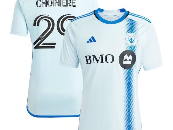 Mathieu Choinière CF Montreal adidas 2024 La Main Replica Player Jersey – Light Blue