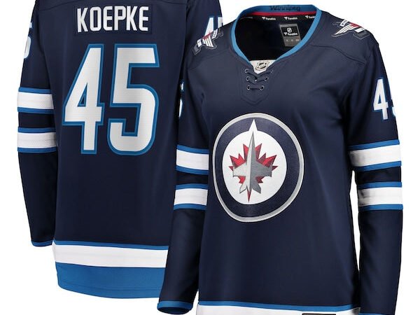 Cole Koepke Winnipeg Jets Women's Home Breakaway Jersey - Navy