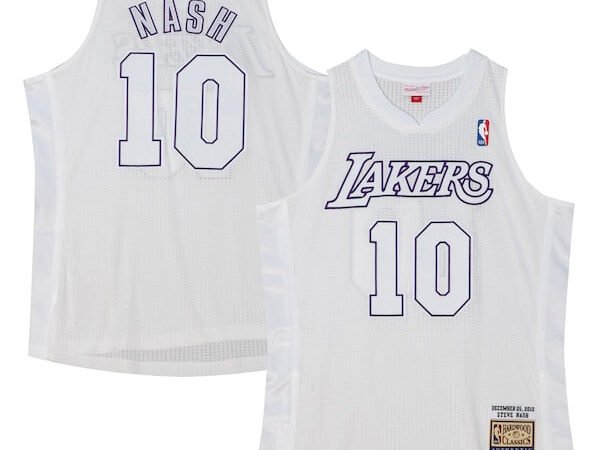 Steve Nash Los Angeles Lakers 2012 Authentic Player Jersey - White