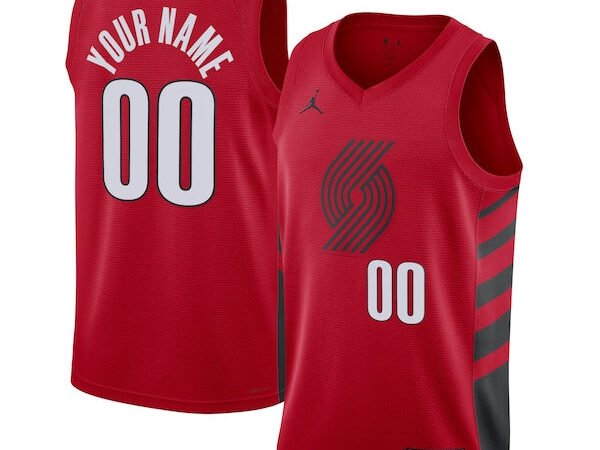 Portland Trail Blazers Jordan Brand Unisex 2022/23 Swingman Custom Jersey - Statement Edition - Red
