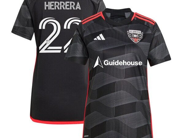 Aaron Herrera D.C. United adidas Women's 2024 The Icon Kit Replica Player Jersey - Black