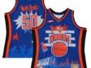 New York Knicks x Tats Cru Hardwood Classics Fashion Jersey - Blue