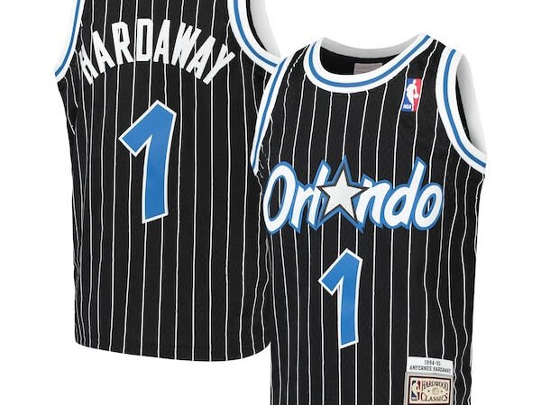 Penny Hardaway Orlando Magic Youth Hardwood Classics Swingman Throwback Jersey - Black