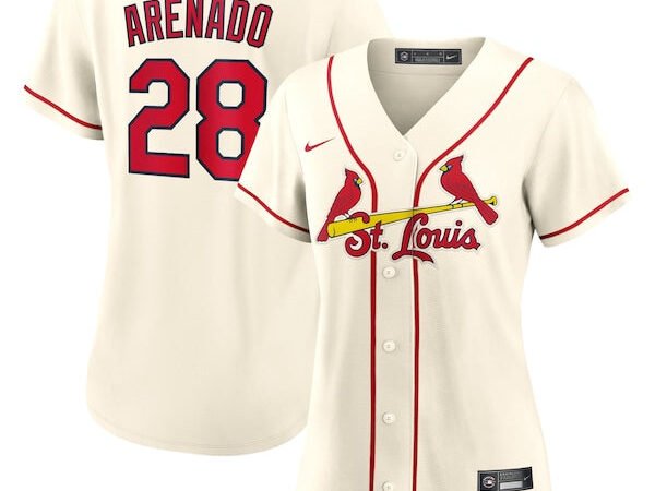 Nolan Arenado St. Louis Cardinals Nike Women's Alternate Replica Player Jersey - Cream/Red/White