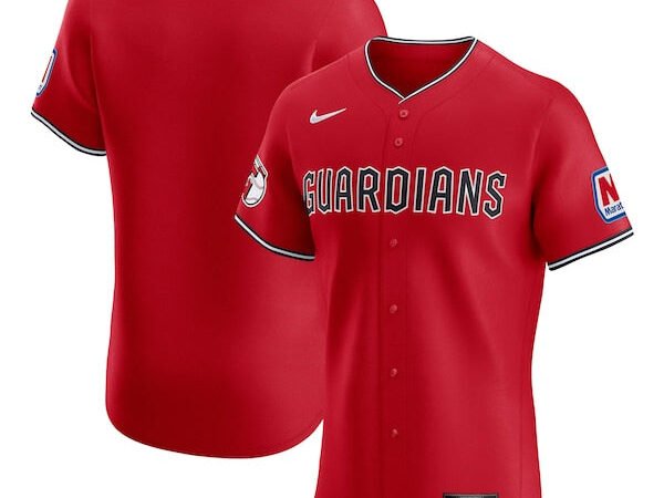 Cleveland Guardians Nike Alternate Elite Jersey - Red/White