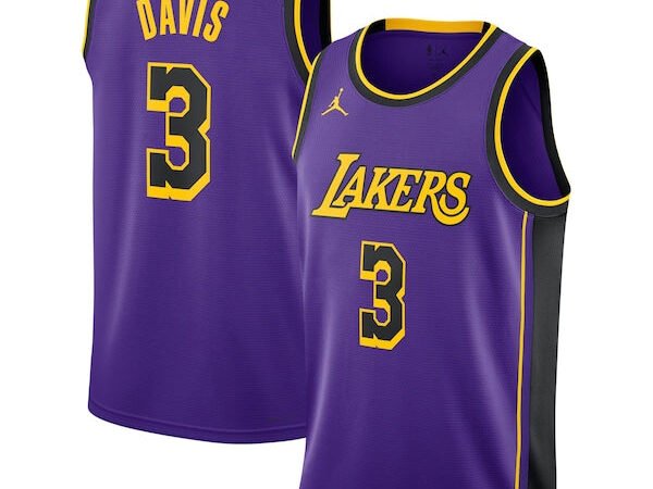 Anthony Davis Los Angeles Lakers Jordan Brand Unisex Swingman Jersey - Statement Edition - Purple