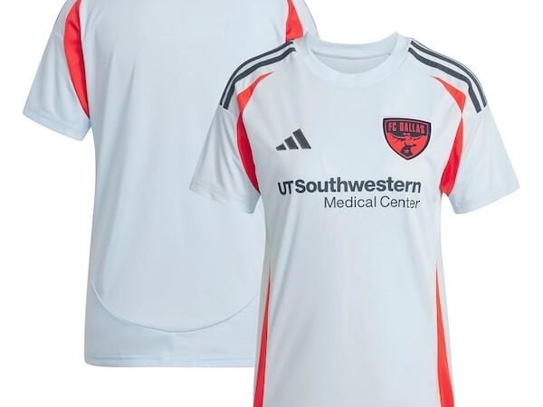 FC Dallas adidas Women's 2025 The Inferno Kit Replica Jersey - Light Blue