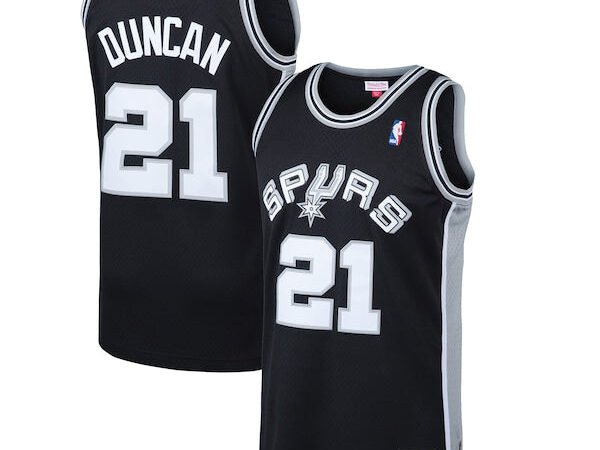 Tim Duncan San Antonio Spurs 1998/99 Hardwood Classics Swingman Jersey - Black