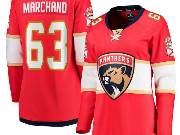 Brad Marchand Florida Panthers  Women's Home Breakaway Player Jersey - Red