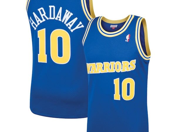 Tim Hardaway Golden State Warriors 1990/91 Hardwood Classics Swingman Jersey - Royal