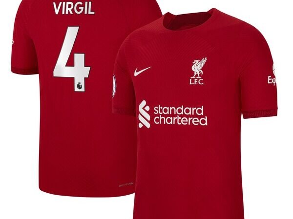 Virgil Van Dijk Liverpool Nike 2022/23 Home Authentic Player Jersey - Red