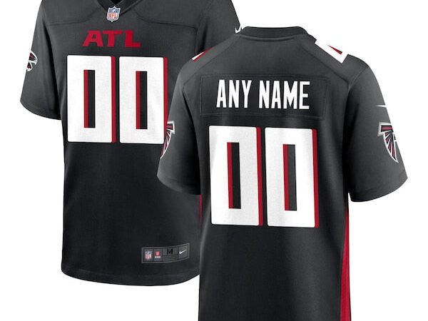 Atlanta Falcons Nike Custom Game Jersey - Black