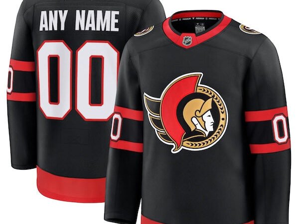 Ottawa Senators  Home Premium Custom Jersey - Black/White