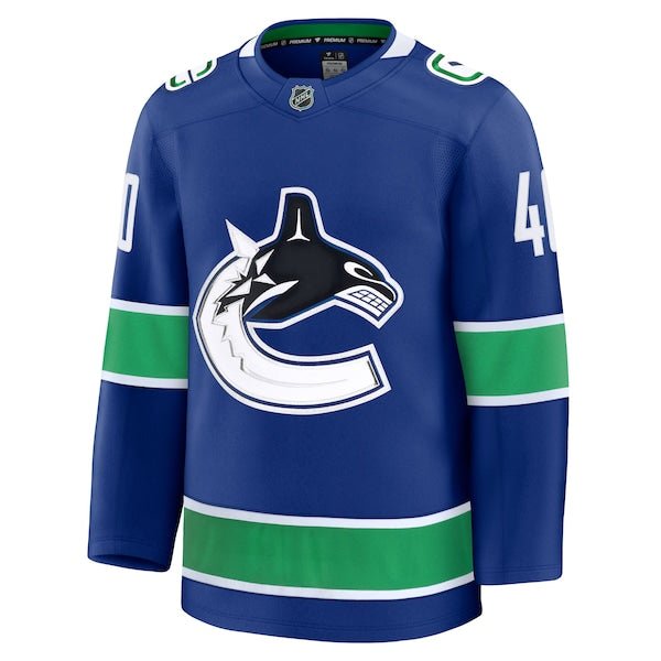 Elias Pettersson Vancouver Canucks Home Premium Jersey - Blue/Black