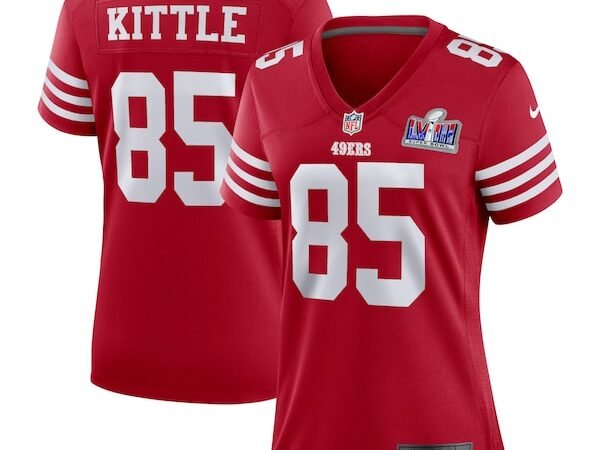 George Kittle San Francisco 49ers Nike Women's Super Bowl LVIII Game Jersey - Scarlet