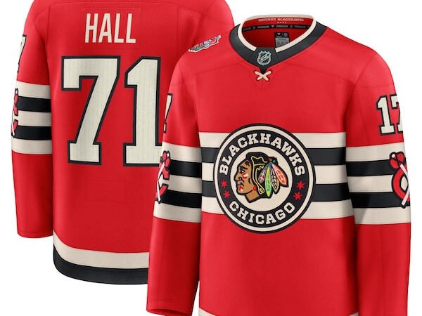 Taylor Hall Chicago Blackhawks  2025 NHL Winter Classic Premium Player Jersey - Red