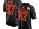 Travis Kelce Kansas City Chiefs Nike Super Bowl LIX Fashion Game Jersey - Carbon Black