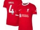 Virgil Van Dijk Liverpool Nike 2023/24 Home Authentic Player Jersey - Red/White