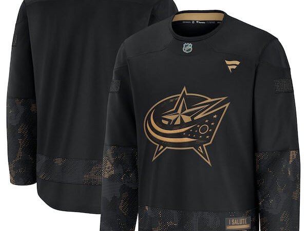 Columbus Blue Jackets 2024 Military Appreciation Practice Jersey - Black
