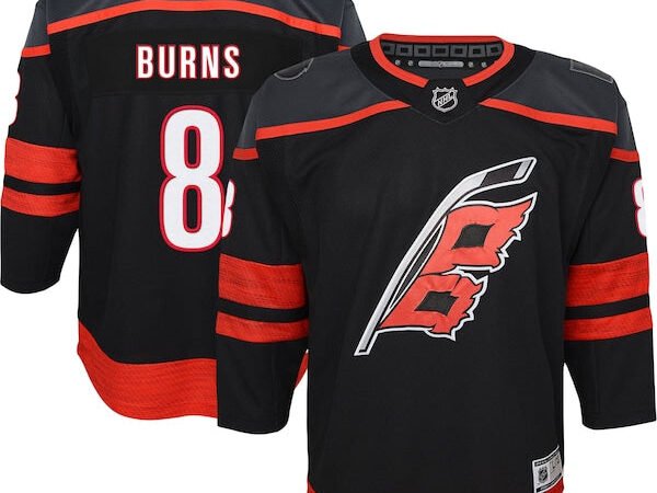 Brent Burns Carolina Hurricanes Youth 2022/23 Home Premier Player Jersey - Black