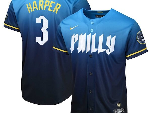Bryce Harper Philadelphia Phillies Nike Youth 2024 City Connect Limited Player Jersey - Blue