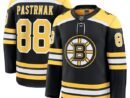 David Pastrnak Boston Bruins  Home Premium Jersey - Black/White