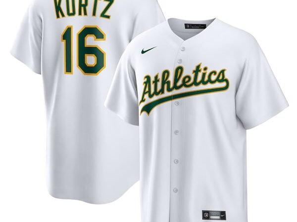 Nick Kurtz Athletics Nike Home Replica Player Jersey - White