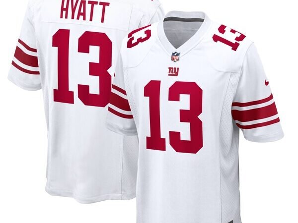 Jalin Hyatt New York Giants Nike  Game Jersey -  White/Royal