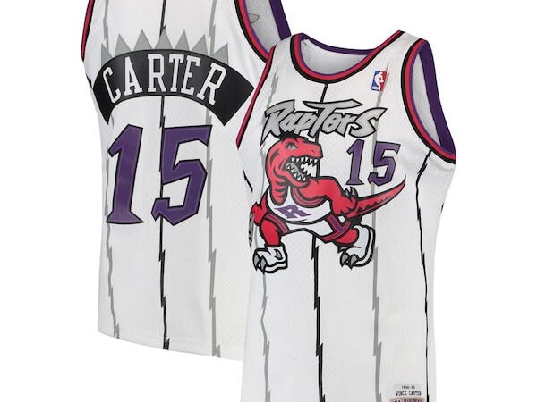 Vince Carter Toronto Raptors 1998/99 Hardwood Classics Swingman Jersey - White/Purple