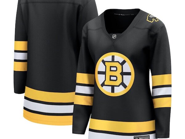 Boston Bruins  Women's Anniversary Home Breakaway Jersey - Black