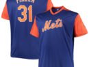 Mike Piazza New York Mets Cooperstown Collection Replica Player Jersey - Royal/Orange