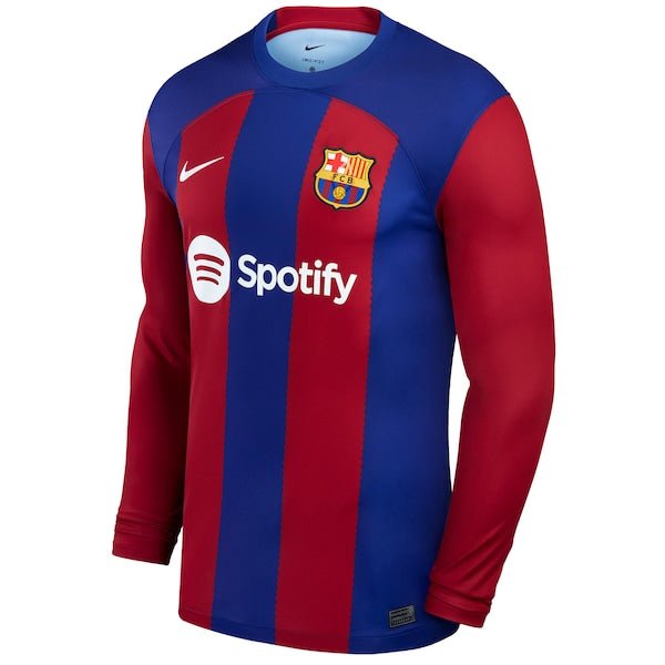 Barcelona Nike 2023/24 Home Stadium Replica Long Sleeve Jersey - Royal