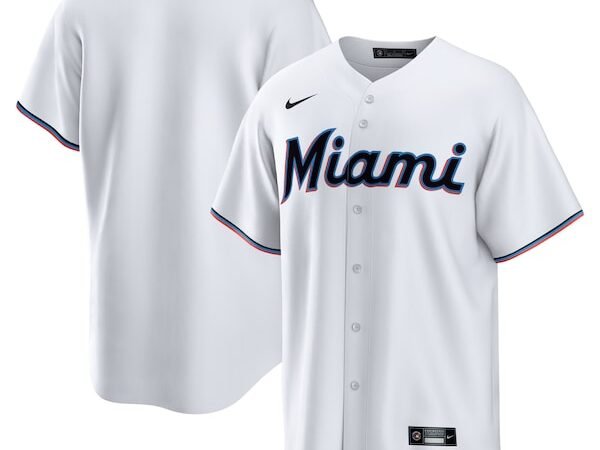 Miami Marlins Nike Home Replica Team Jersey - White