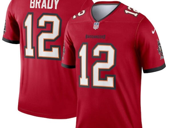 Tom Brady Tampa Bay Buccaneers Nike Legend Jersey - Red/Pewter