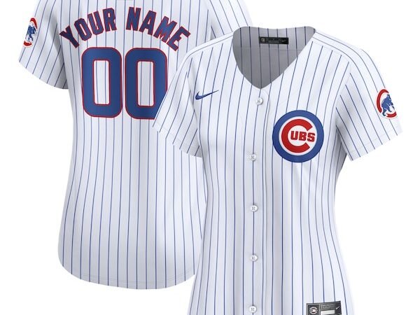 Chicago Cubs Nike Women's Home Limited Custom Jersey - White