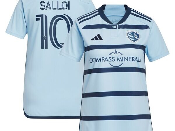 Daniel Salloi Sporting Kansas City adidas Women's 2024 Hoops 4.0 Replica Player Jersey – Light Blue