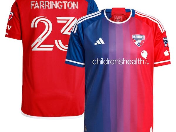 Logan Farrington FC Dallas adidas 2024 After Burner Authentic Player Jersey - Navy