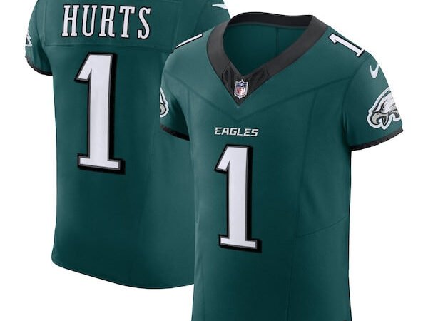 Jalen Hurts Philadelphia Eagles Nike Alternate Vapor F.U.S.E. Elite Jersey - Midnight Green/Black/Kelly Green