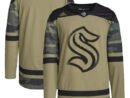 Seattle Kraken adidas Military Appreciation Team Authentic Practice Jersey - Camo