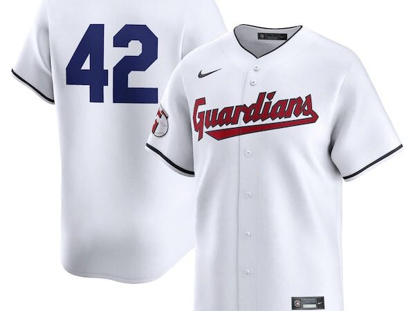 Cleveland Guardians Nike 2024 Jackie Robinson Day Home Limited Jersey – White