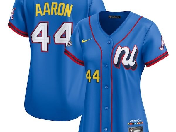 Hank Aaron National League Nike Women's 2025 All-Star Game Home Run Derby Jersey - Blue