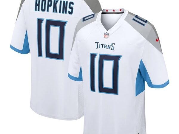 DeAndre Hopkins Tennessee Titans Nike Game Jersey - White/Light Blue/Navy