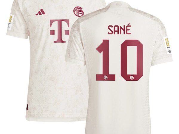 Leroy Sané Bayern Munich adidas 2023/24 Third Authentic Jersey - White