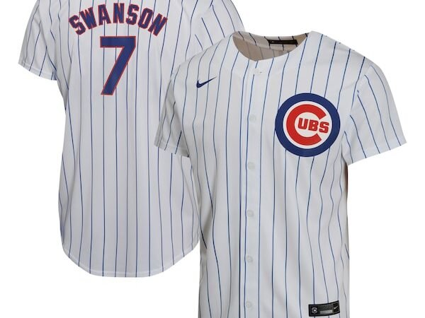 Dansby Swanson Chicago Cubs Nike Youth Home Game Player Jersey - White