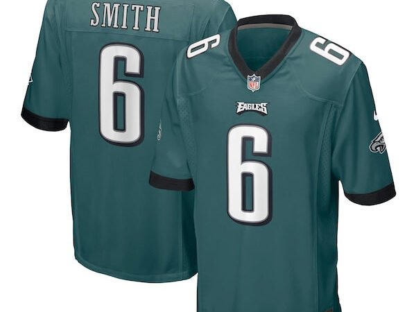 DeVonta Smith Philadelphia Eagles Nike Player Game Jersey - Midnight Green